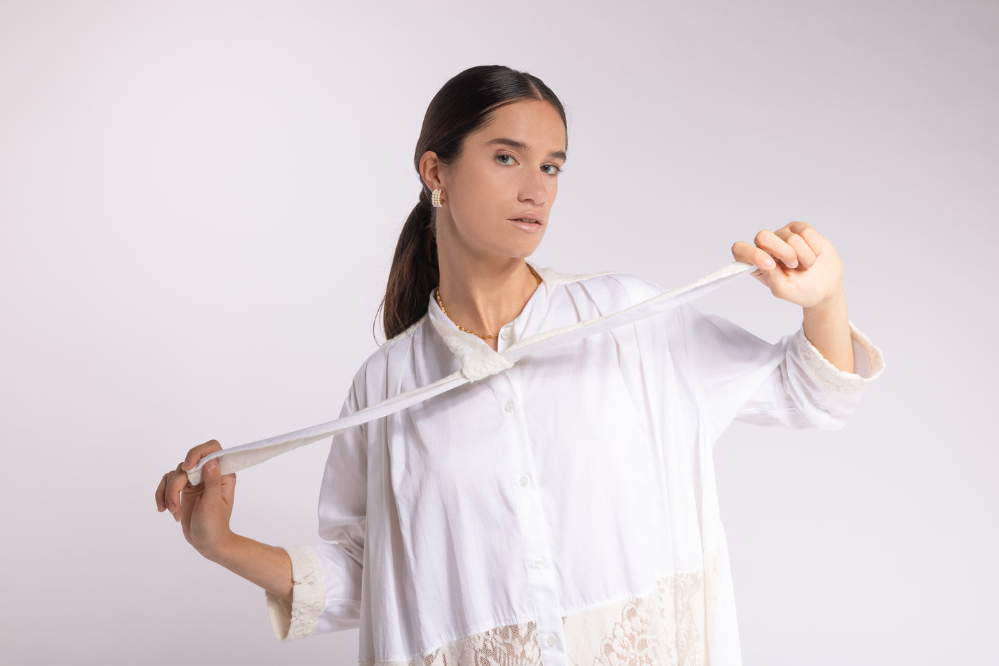 Long Ribbon Shirt