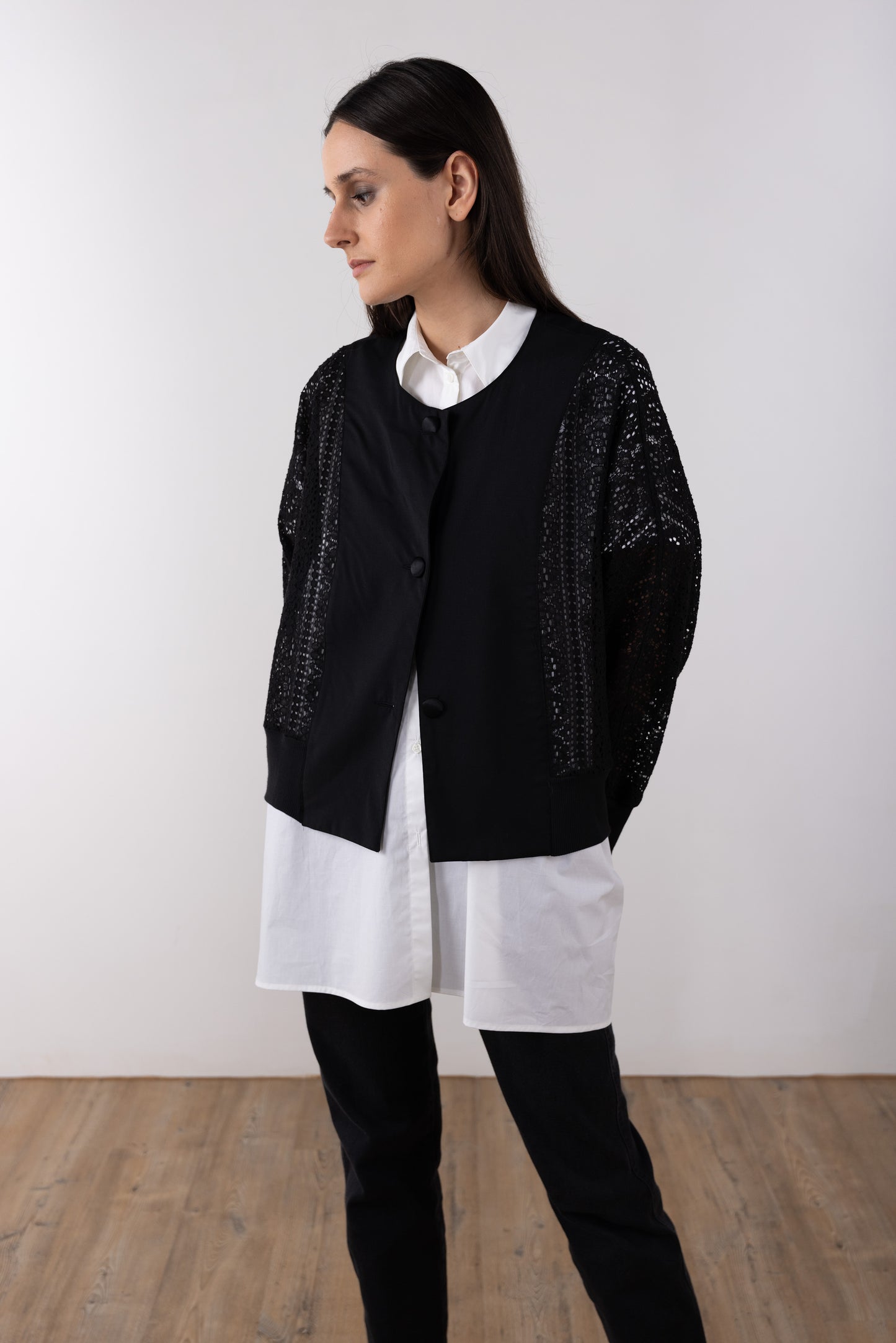 Lace Short Kimono Jacket