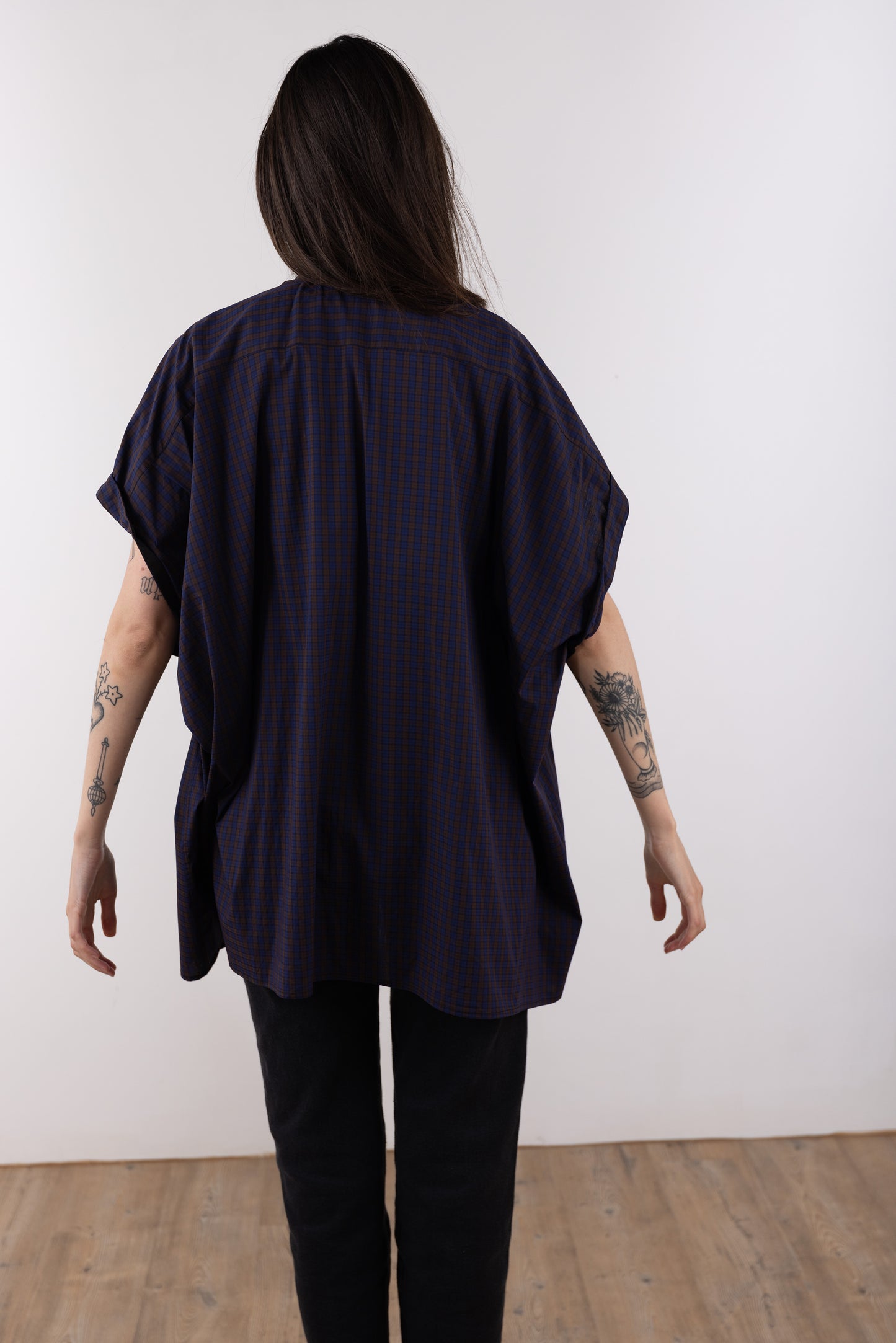 Chemise longue à épaules tombantes