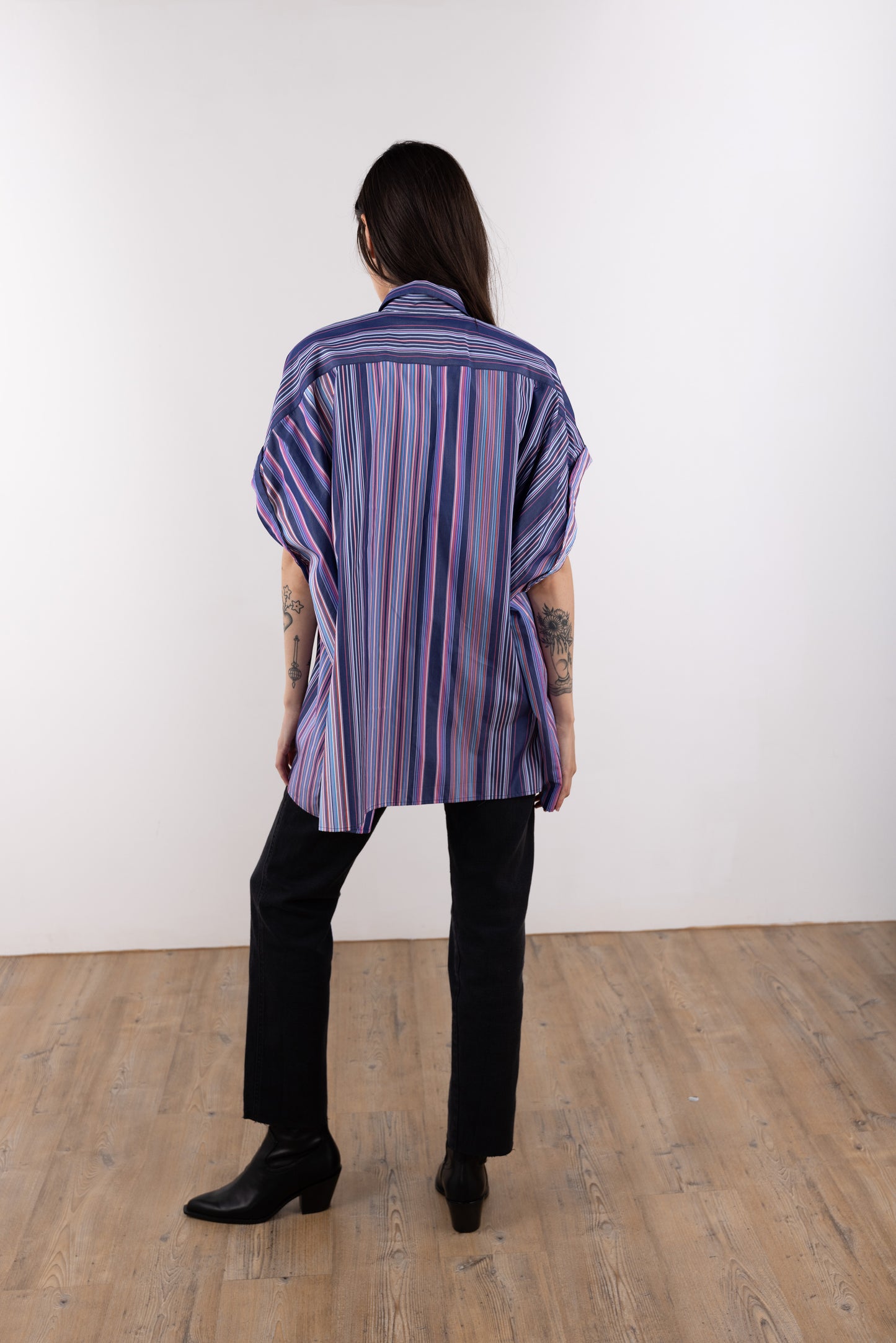 Chemise longue à épaules tombantes