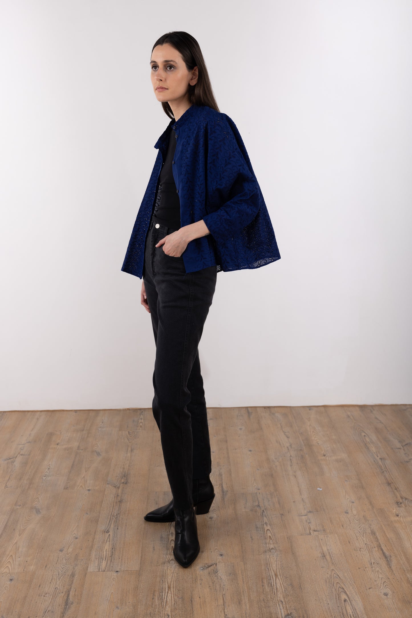 Lace Short Kimono Shirt