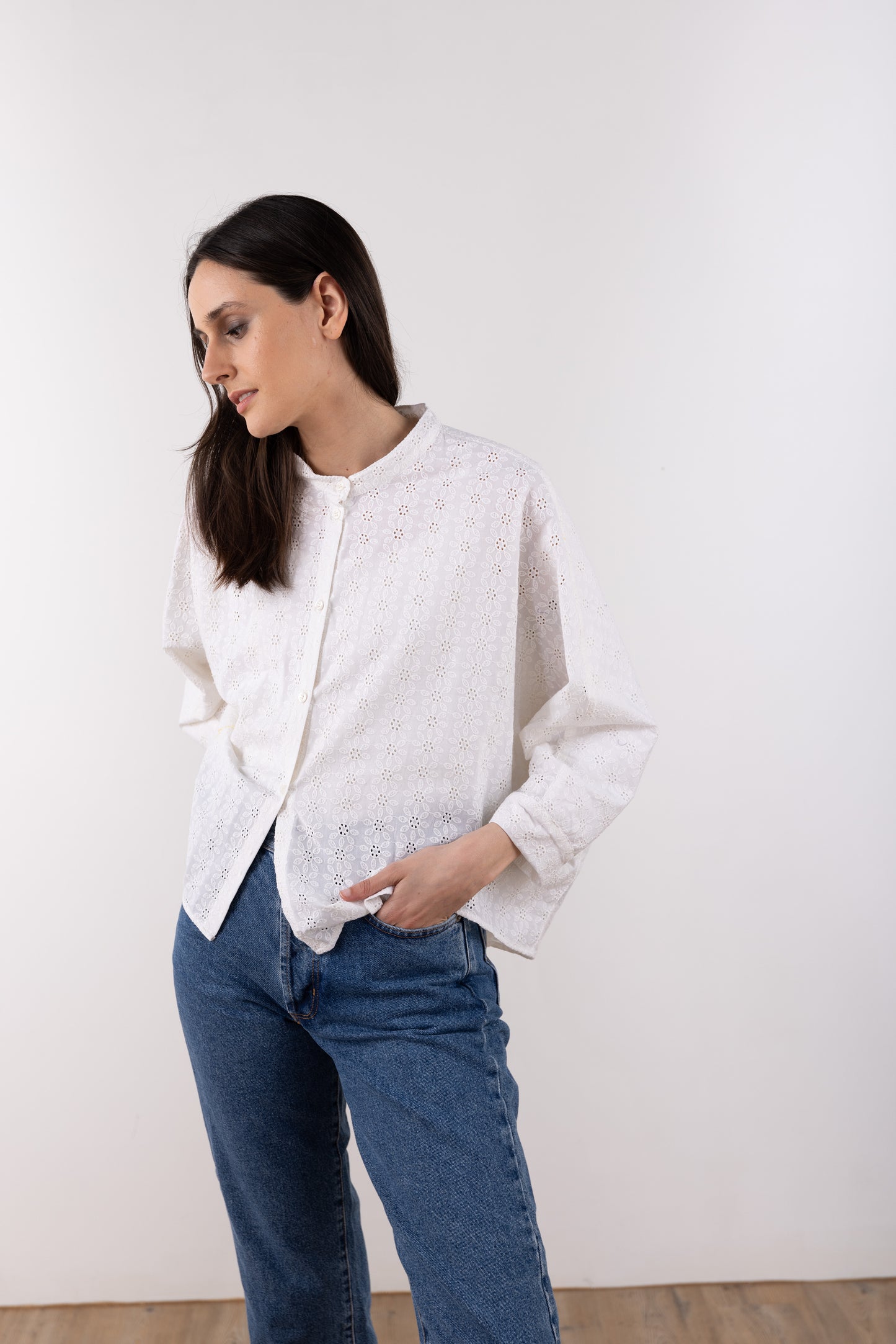 Lace Short Kimono Shirt