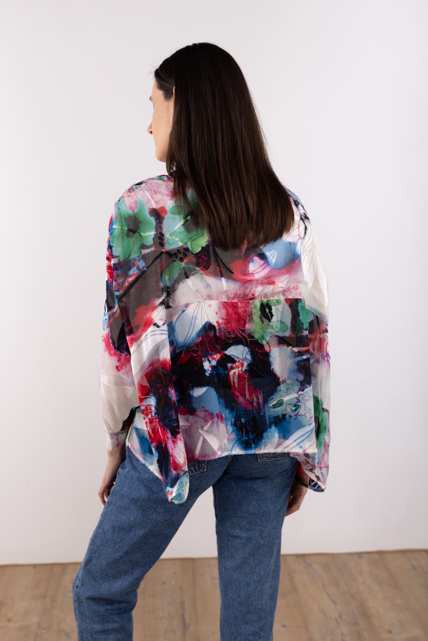 Short Kimono Shirt(Silk )