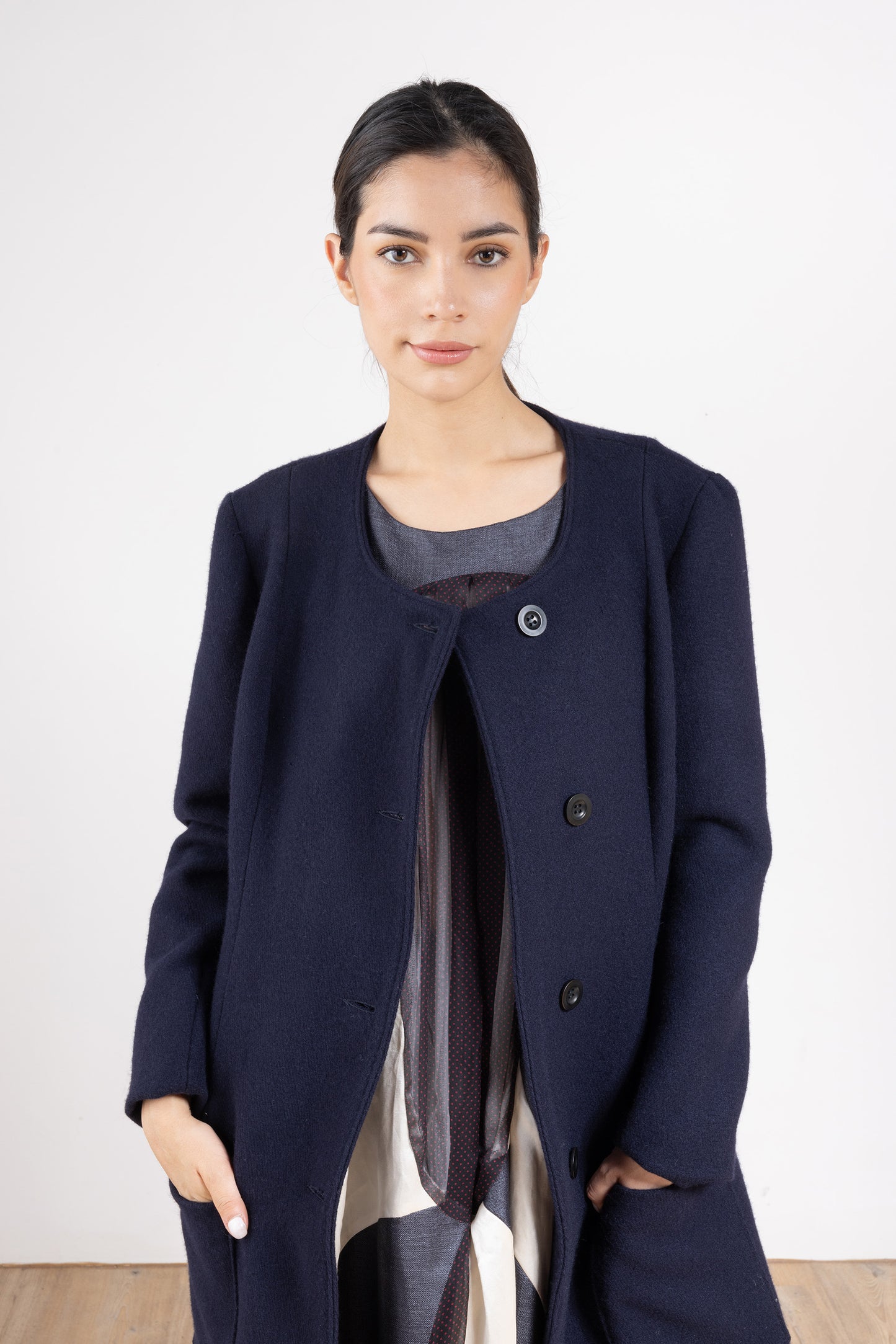 Round Collar Coat