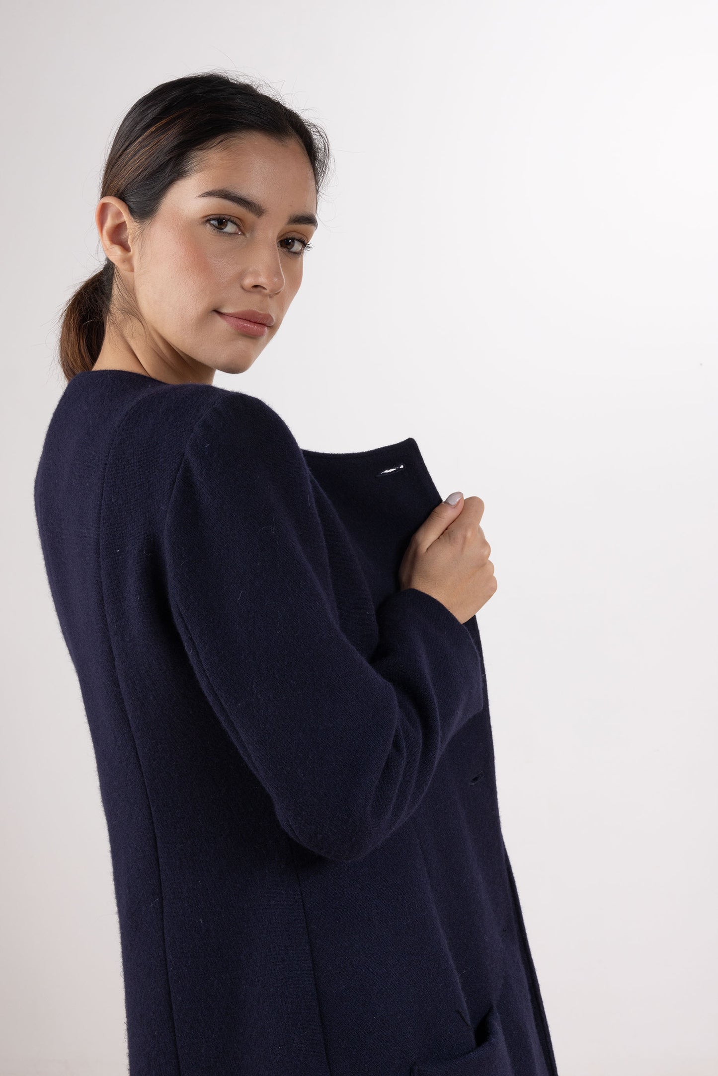 Round Collar Coat