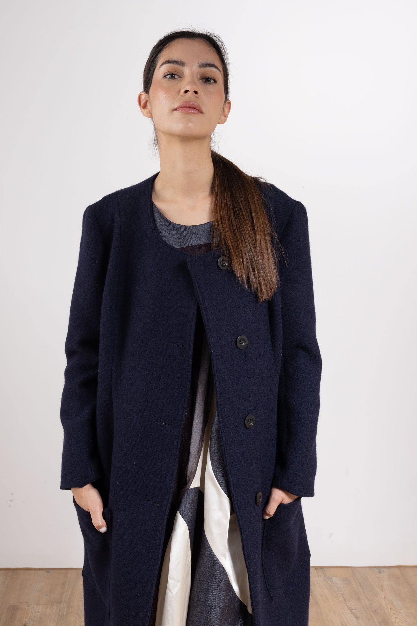 Round Collar Coat