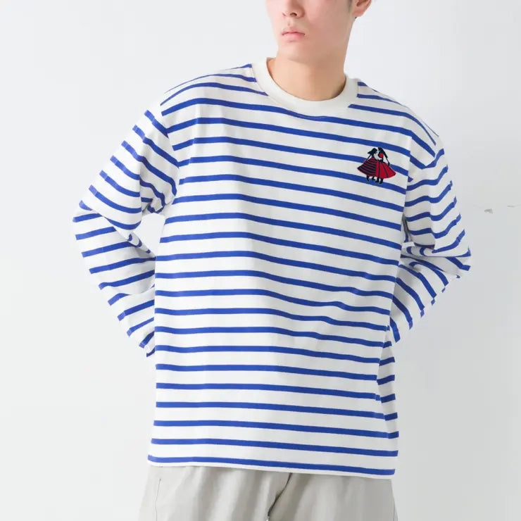 Men's Border Long Sleeve T-shirt (Dancing Girls)