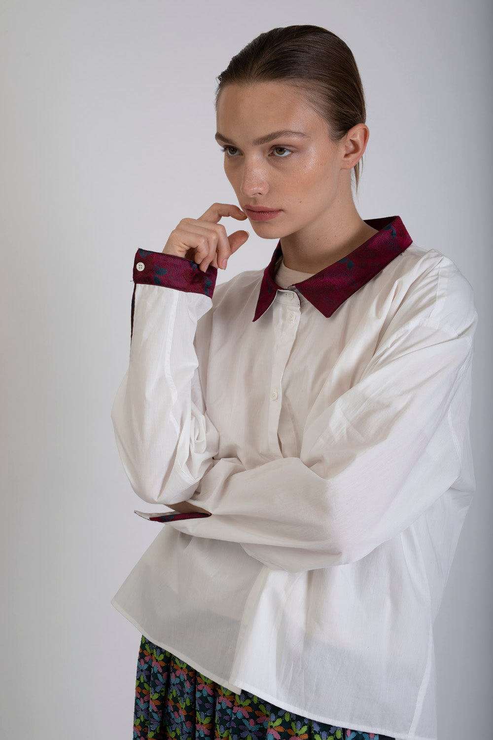 Chemise à manche longue - cravate recyclée