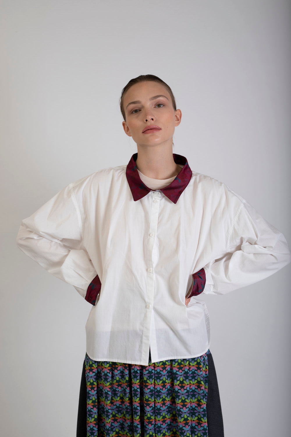 Chemise à manche longue - cravate recyclée