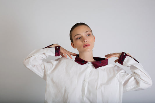 Chemise à manche longue - cravate recyclée
