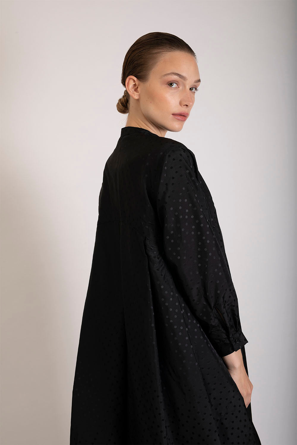 Long pleated shirt