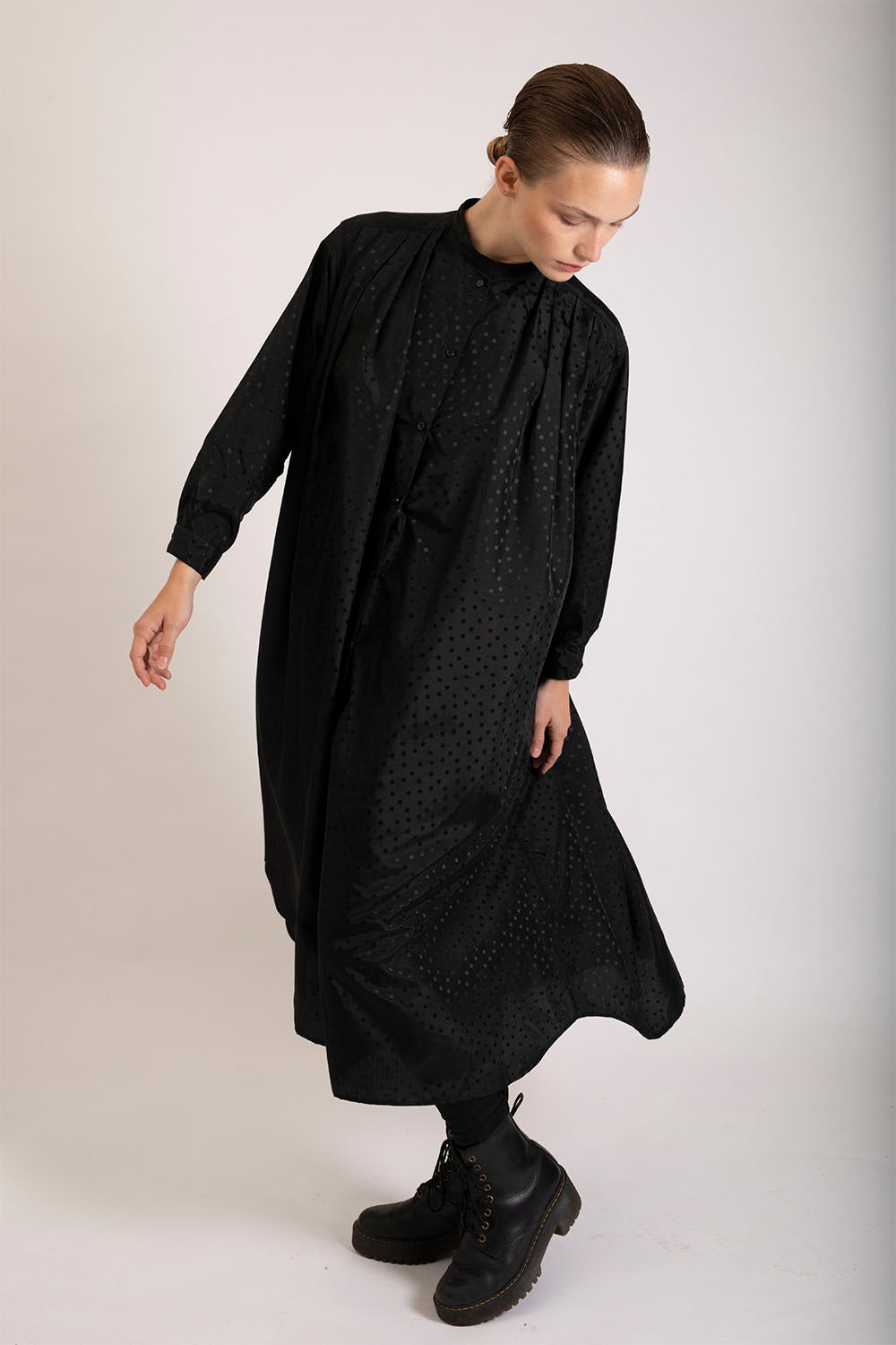 Long pleated shirt
