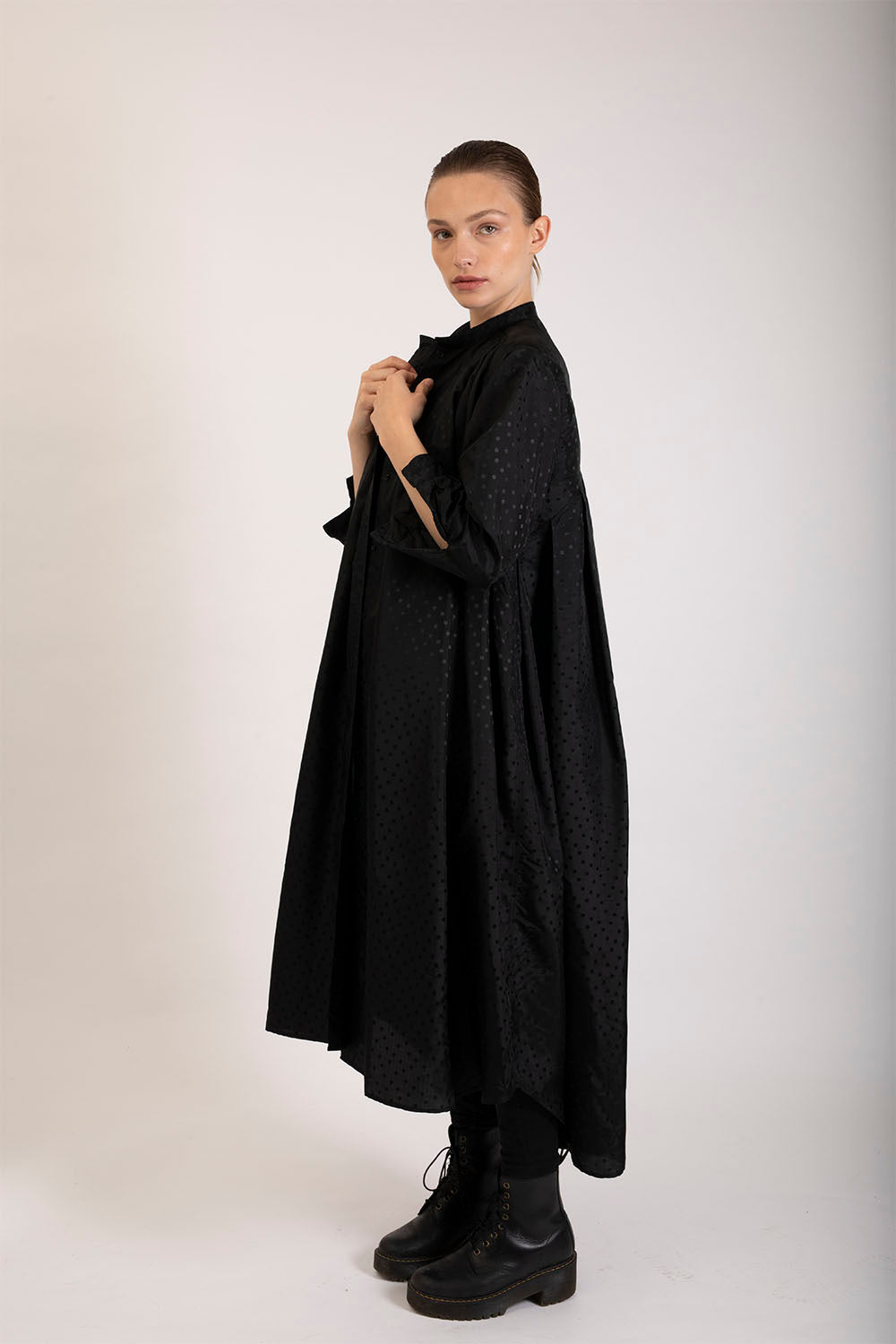 Long pleated shirt