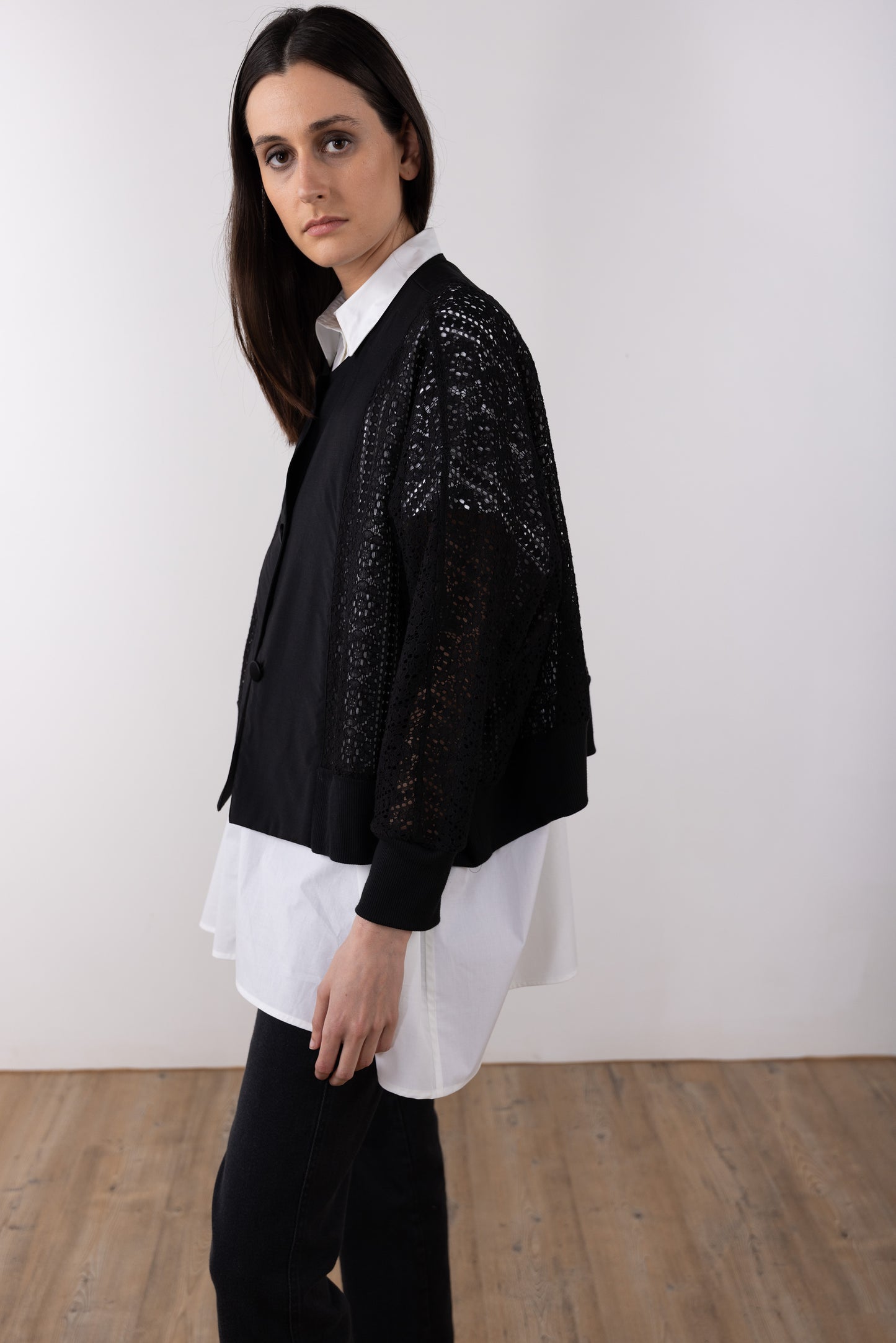 Lace Short Kimono Jacket