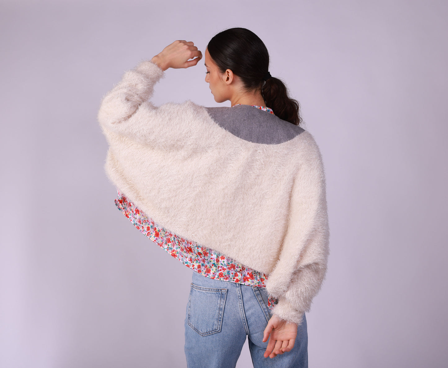 Short Jacket (White Gray )