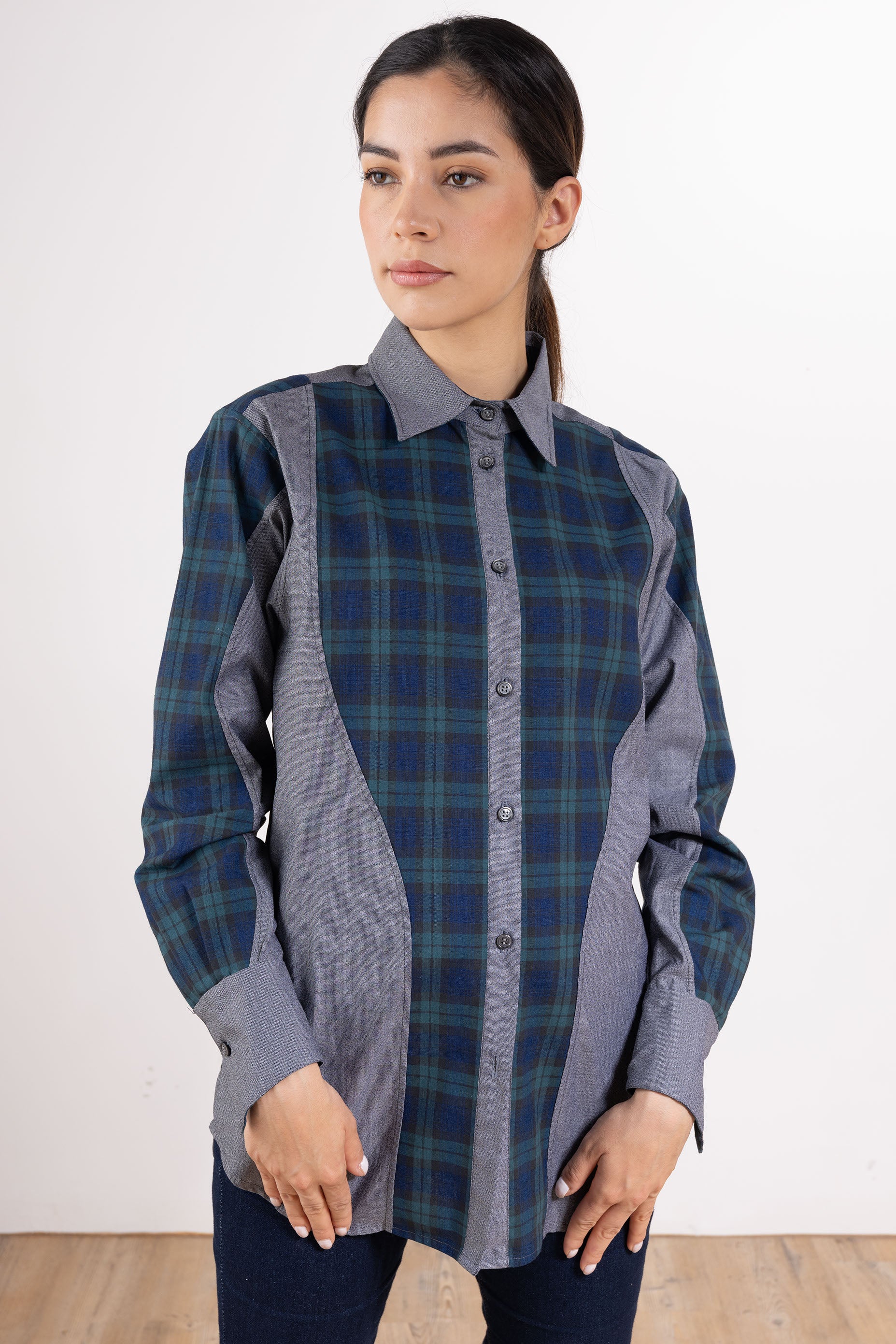 Check Cut Sort Check Cut Shirt – Hakuyo Miya Paris